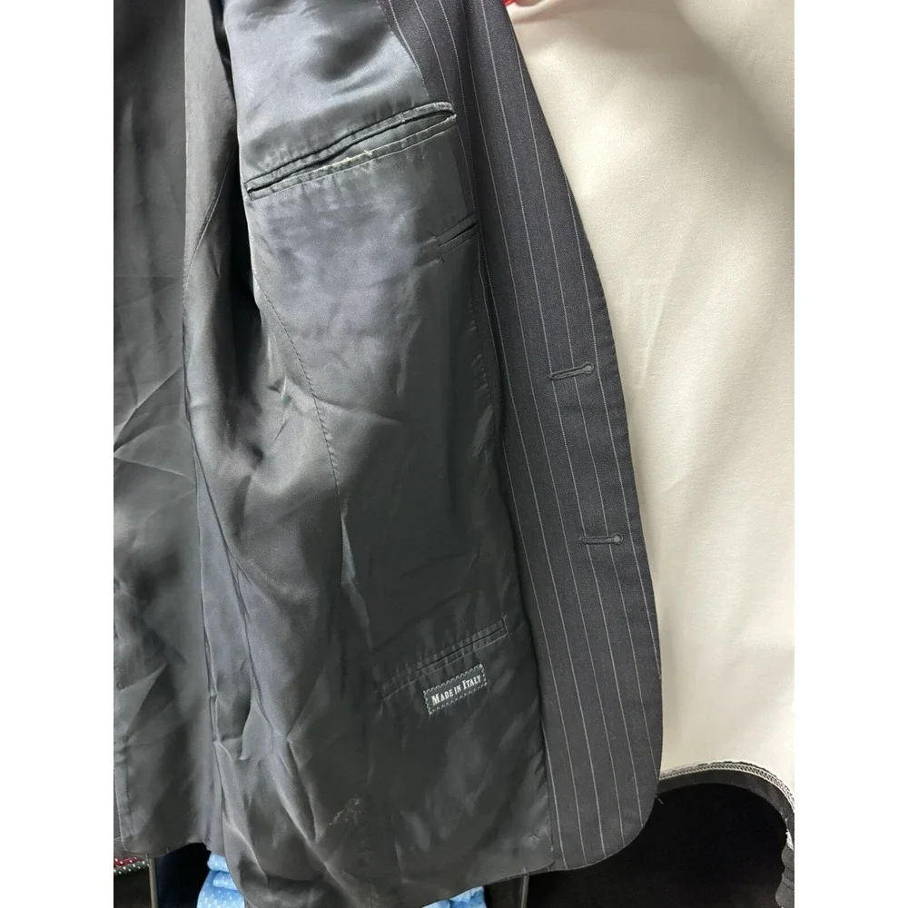 Polo by Ralph Lauren Men's Navy Blue Blazer Jacket 40L Blue Label *Made In Italy